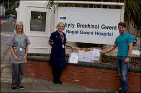 Donation of 100 Personal Shield face masks to the Royal Gwent Hospital in Newport